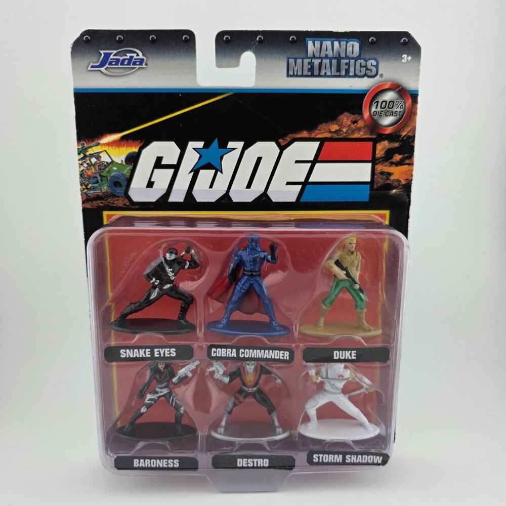 2020 Jada Toys G.I. Joe Nano Metalfigs 6‎ Cie-Cast Mini Action Figures Set NEW
